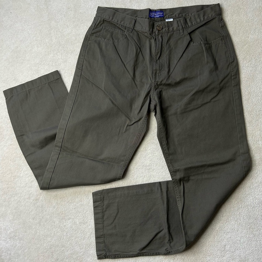 Pendleton Chino Pants Mens 36x32 Cotton Lightweight Flat Front